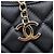 Borsa a tracolla con catena Chanel in pelle d'agnello - vista 11