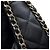 Borsa a tracolla con catena Chanel in pelle d'agnello - vista 6