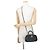 Borsa a mano Chanel Black Matelassé Mini Bowling Coco Mark in pelle - vista 4