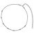 Collar de metal plateado Chanel