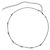 Collar de metal plateado Chanel - vista 3