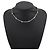 Collar de metal plateado Chanel - vista 4
