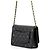 Portafoglio a catena Chanel in pelle di vitello martellata nera - vista 2