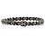 Bangle Chanel in pelle con catena e chiusura CC