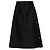 Gonna midi a trapezio in cotone Moncler con logo nera
