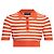 Polo corto de rayas naranja Dolce & Gabbana