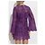Dolce & Gabbana Spitzenkleid in Lila mit Blumenmuster - Ansicht 2