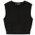 Top de punto negro cropped Dolce & Gabbana