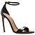 Sandali con tacco in pelle nera Dolce & Gabbana - vista 2