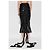 Falda midi de piel de cordero negra Balenciaga - vista 2