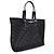 Borsa shopper Dolce & Gabbana in cotone nero - vista 2