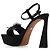 Sandali con plateau Dolce & Gabbana in velluto nero - vista 3