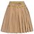 Falda plisada Moncler beige corte evasé