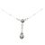 Collana Cartier Dune 750 Oro Bianco Diamante Perla Nera
