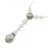 Collana Cartier Dune 750 Oro Bianco Diamante Perla Nera - vista 3