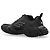 Sneakers Balenciaga Monday in pelle nera - vista 3