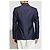 Blazer doppiopetto Dolce & Gabbana in cotone e seta blu navy - vista 2
