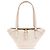 Dolce & Gabbana Schultertasche aus cremefarbenem Leder