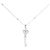 Autre Marque Collana Au750 Key Heart Diamond