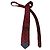 Autre Marque Jacomo Red Silk Tie with Blue Square Pattern
