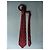 Autre Marque Jacomo Red Silk Tie with Blue Square Pattern - view 4