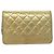Chanel Gabrielle Wallet on Chain in pelle di vitello matelassé invecchiata