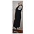Autre Marque MAX&Co. Schwarzes plissiertes Viscose-Minikleid - Ansicht 3