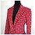 Dolce & Gabbana Roter Karo-Blazer aus Samt - Ansicht 5