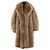 Cappotto in pelliccia Ganni camel