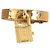 Hermès Kelly Uhr vergoldet camel