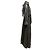 Céline Celine Metallic Langarm Maxi Kleid Schwarz & Gold Größe US S - Ansicht 2