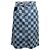 Falda midi de denim damero Louis Vuitton Dark & Light Wash Talla FR 38