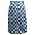 Falda midi de denim damero Louis Vuitton Dark & Light Wash Talla FR 38 - vista 3