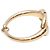 Valentino Garavani Bangles Valentino con logo in metallo color oro - vista 2