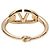 Valentino Garavani Bangles Valentino con logo in metallo color oro - vista 3