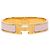 Bracciale Clic H PM stretto in smalto rosa Hermès