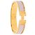 Bracciale Clic H PM stretto in smalto rosa Hermès - vista 4