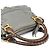 Chloé Borsa 2-Way Marcie in pelle borchiata grigia - vista 13