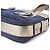 Chloé Borsa Tote in Denim Navy e Pelle Argentata con Logo - vista 10