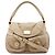 Marc by Marc Jacobs Beige Lederhandtasche mit Turnlock-Verschluss