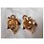 Christian Dior Orecchini Foglia 3D Oro e Smalto Nero - vista 7