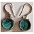 Gucci Flora Orecchini pendenti in malachite e argento - vista 2