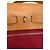 Hermès Herbag 31 Borsa in Canvas Rosso e Pelle Naturale - vista 11