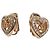Christian Dior Orecchini a Cuore Placcati Oro con Strass