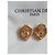 Christian Dior Orecchini a Cuore Placcati Oro con Strass - vista 6