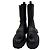 Dior Schwarze Leder-Stiefeletten mit Profilsohle