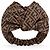 Fendi FF Monogram Turban-Stirnband Braun