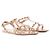 Valentino Garavani VALENTINO - Sandali Valentino Rockstud in gomma nude (T37)