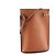 LOEWE - Borsa a tracolla Dice Pocket Loewe in pelle liscia marrone - vista 2