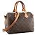 LOUIS VUITTON - Borsa a tracolla Louis Vuitton Speedy 25 in tela monogram recubierta - vista 2